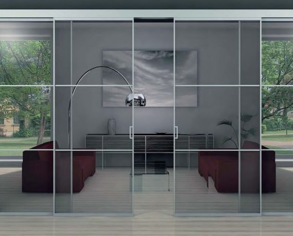 Раздвижные торговые перегородки